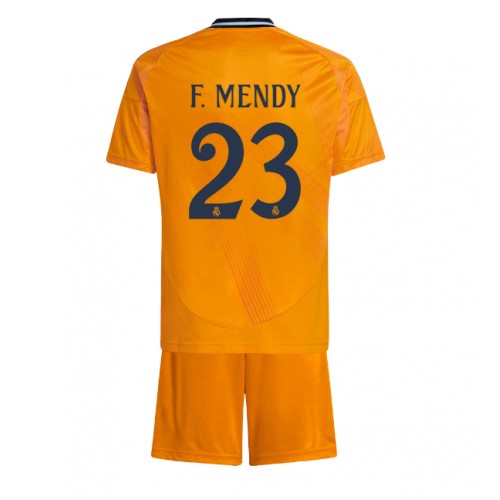 Real Madrid Ferland Mendy #23 Gostujuci Dres za djecu 2024-25 Kratak Rukav (+ Kratke hlače)